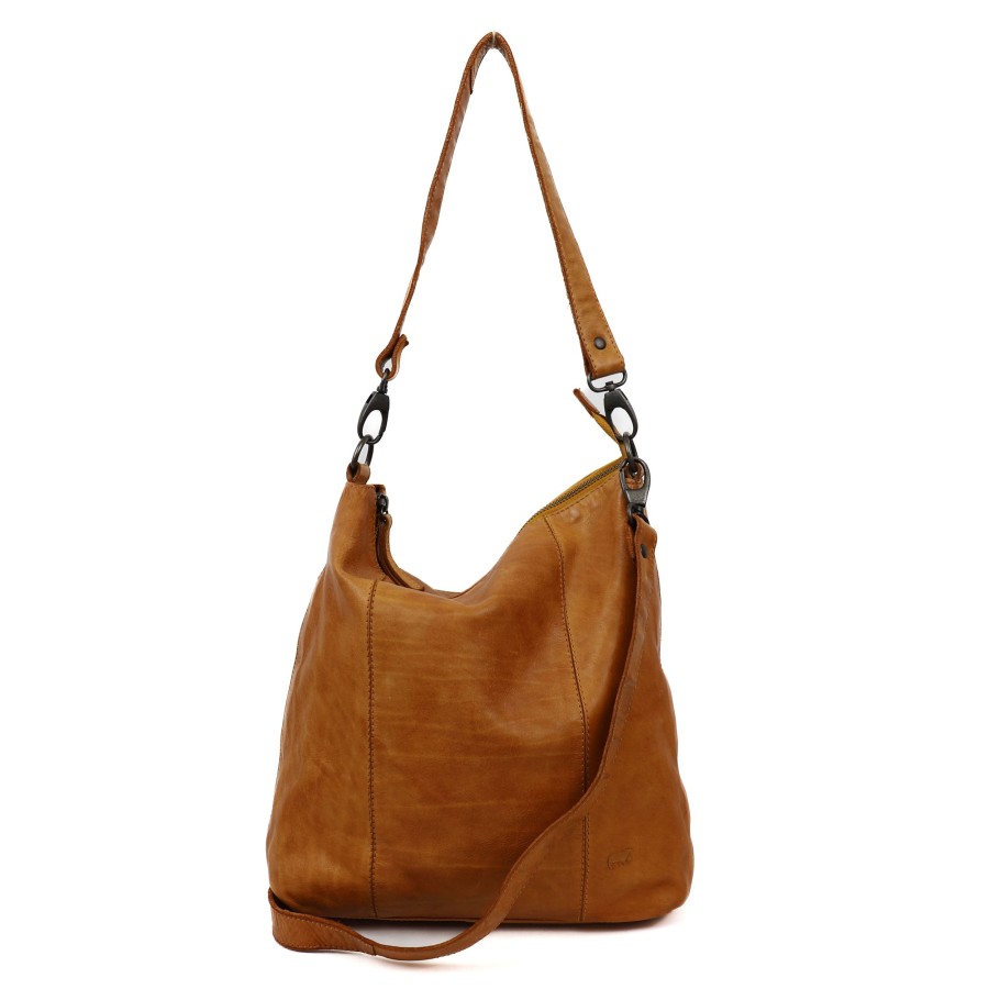 Bear Design Middelmaat Handtassen | Hand-/Schoudertas 'Ava' Geel