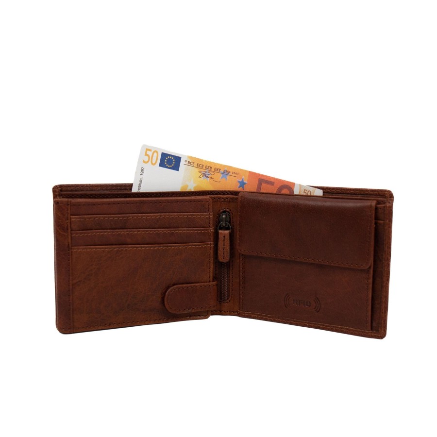 Bear Design Billfolds | Billfold 'Niels' Cognac