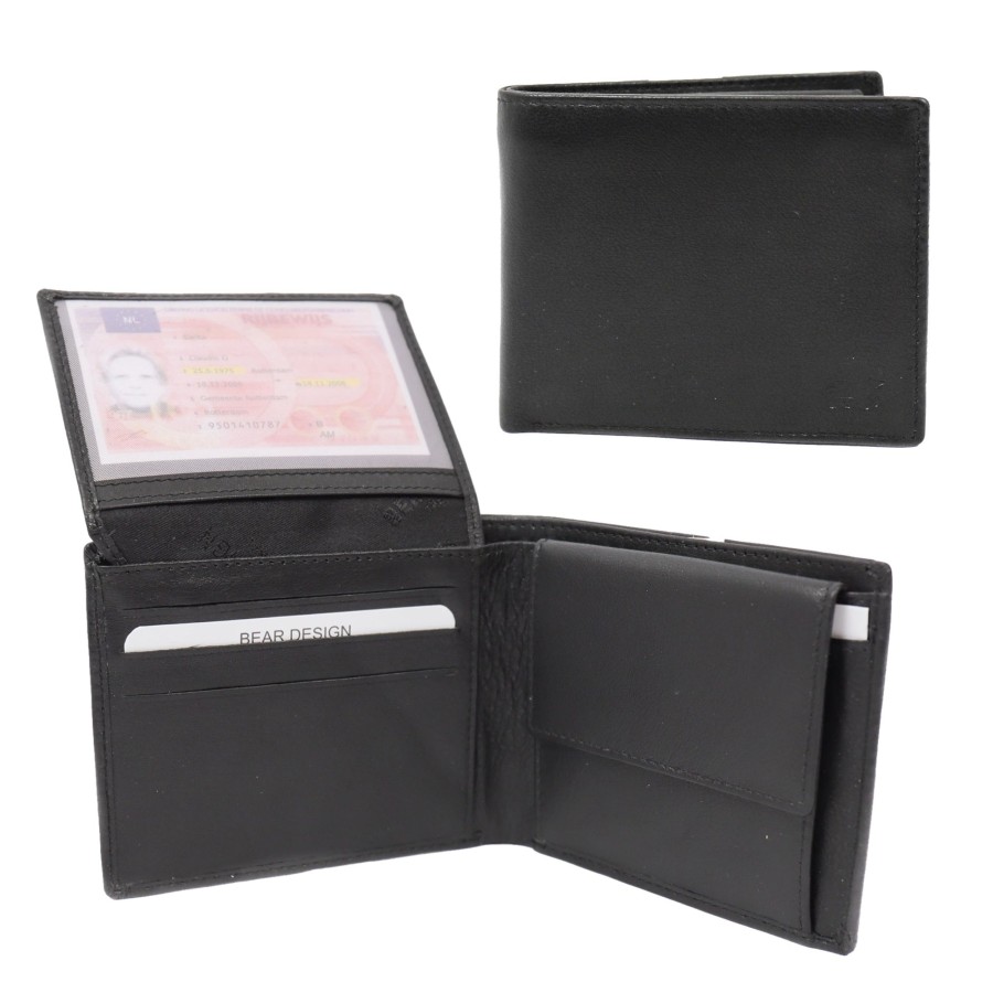 Bear Design Billfolds | Billfold 'Max' Zwart