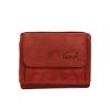 Bear Design Sleuteletuis & Klein Lederwaren | Portemonneetje 'Nana' Cp 4102 Rood
