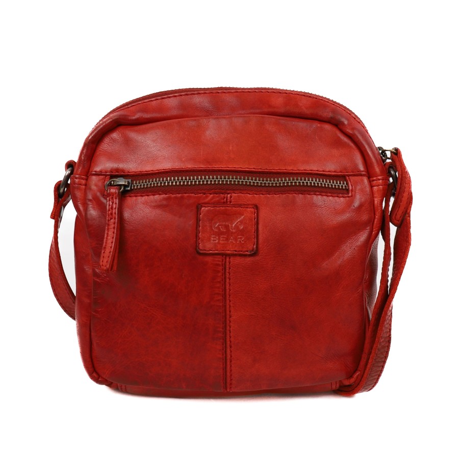 Bear Design Crossbody Tassen | Schoudertasje 'Ray' Rood
