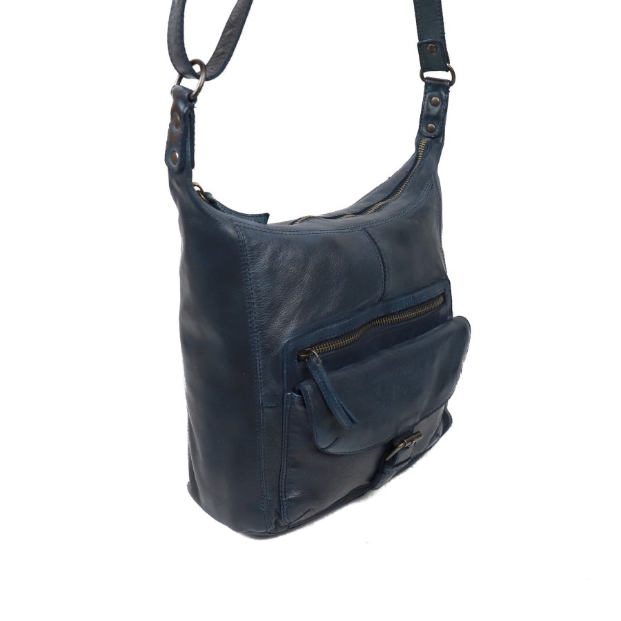 Bear Design Middelmaat Schoudertassen | Schoudertas 'Anna' Cl 32612 Donkerblauw