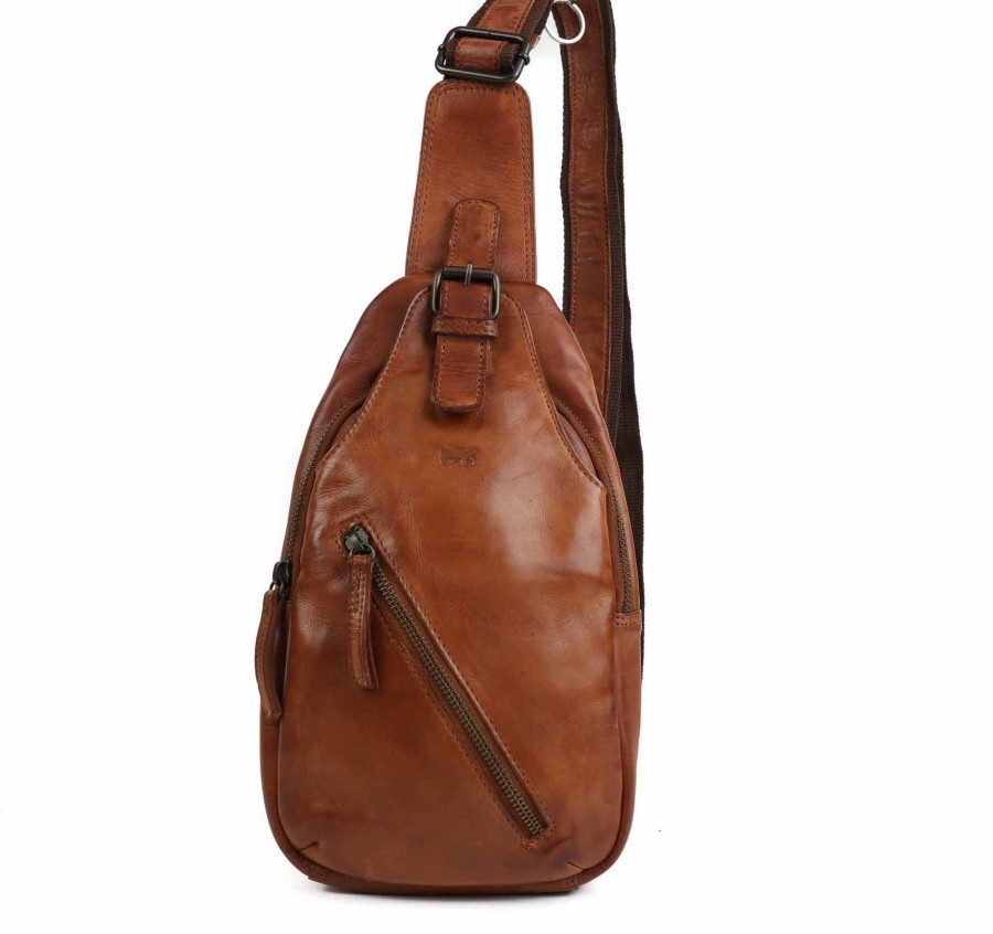 Bear Design Crossbody Tassen | Crossbody Tas 'Daley' Cognac