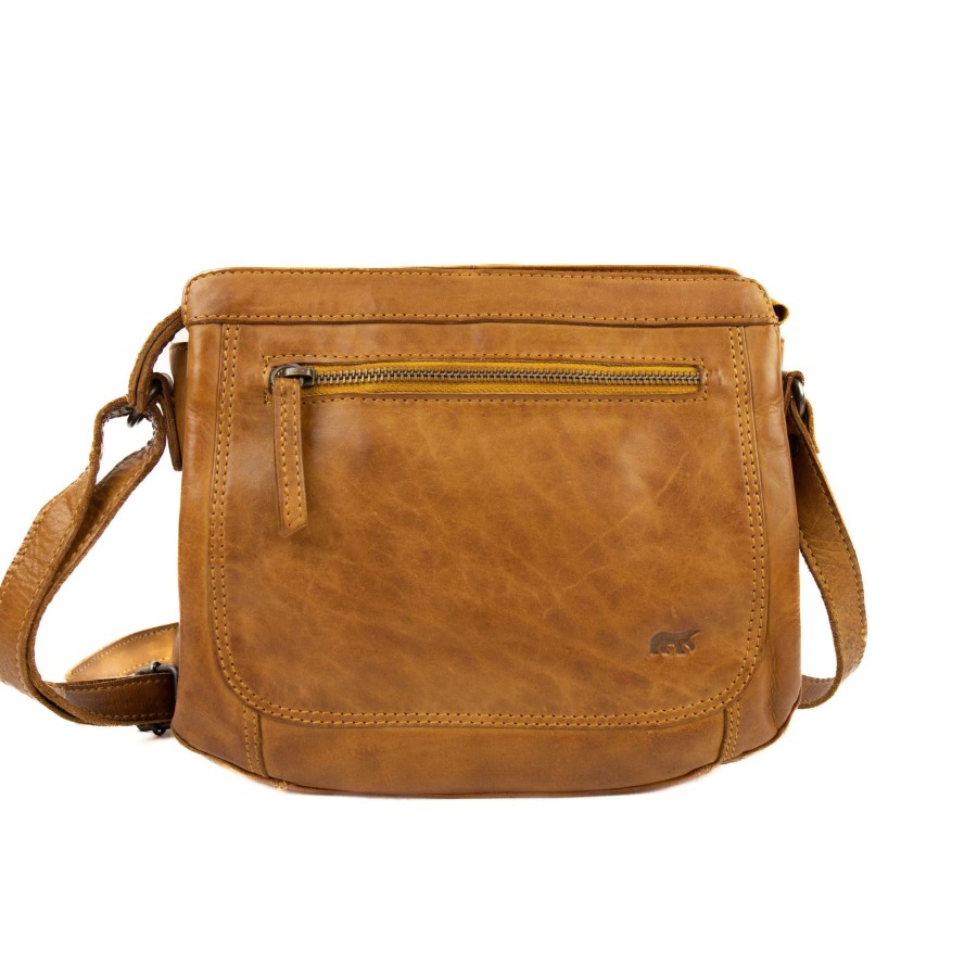 Bear Design Middelmaat Schoudertassen | Schoudertasje 'Miley' Cl 41707 Geel
